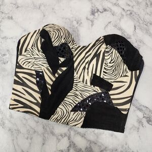 Vintage Black & White Abstract Bustier
